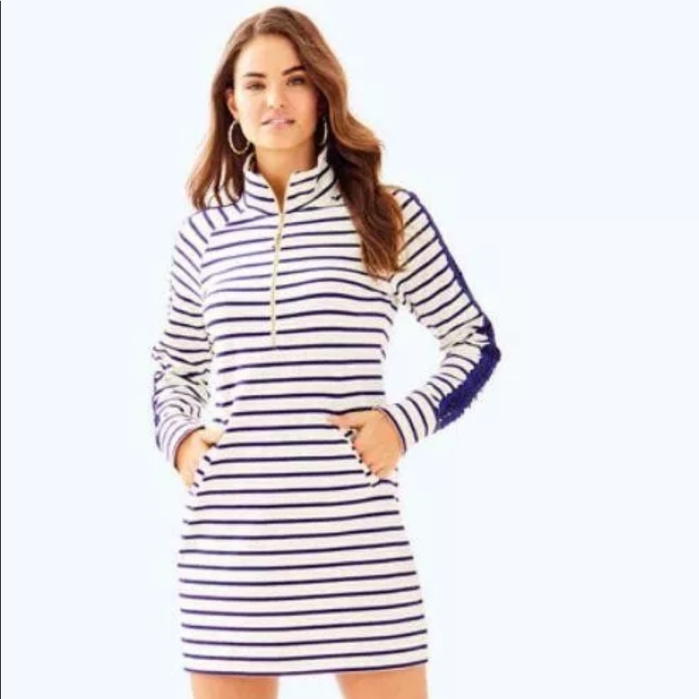 Lilly Pulitzer Skipper Dress Large coastal shell